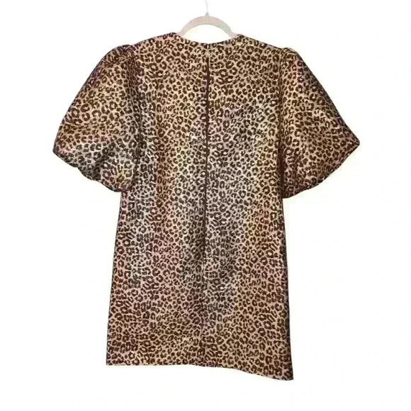 Kate Spade Leopard Lurex Jacquard Taxi Dress Size 2 NWOT - Picture 7 of 10